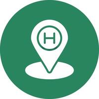 Helipad Creative Icon Design vector