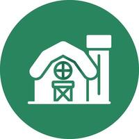 Farm House Creative Icon Design vector