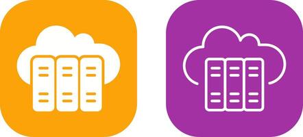 Cloud Library Vector Icon