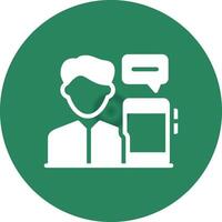 Digital Native Male Creative Icon Design vector