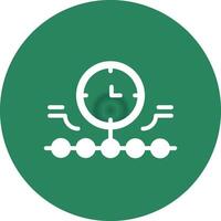 Circular Bending Process Creative Icon Design vector