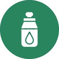 Water Bottle Creative Icon Design vector