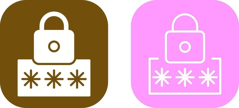 icono de vector de código pin