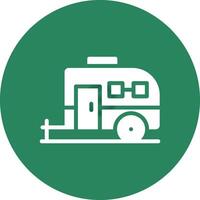 diseño de icono creativo de caravana vector