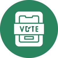 votar diseño de icono creativo vector