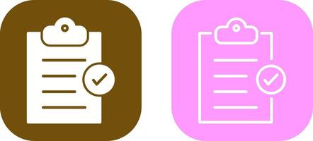 Booking Checklist Vector Icon