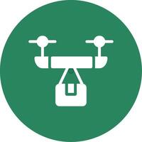 Drone Delivery Creative Icon Design vector