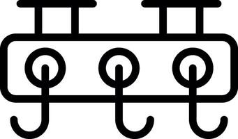 Coat Rack Creative Icon Design vector