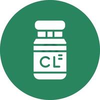 Chlorine Creative Icon Design vector