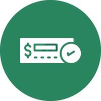 Cheque Deposit Creative Icon Design vector