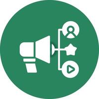 Advertising Creative Icon Design vector