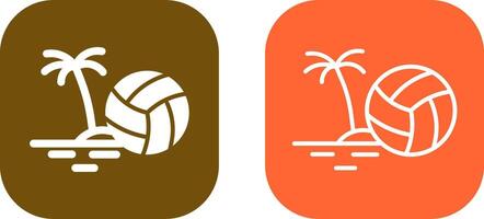 icono de vector de voleibol de playa