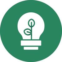 Eco Bulb Creative Icon Design vector