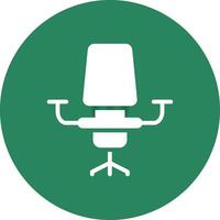 Desk Chair Creative Icon Design vector