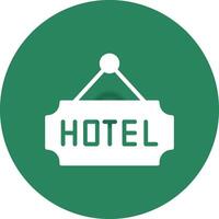 diseño de icono creativo de hotel vector