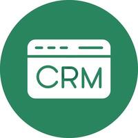 CRM Creative Icon Design vector