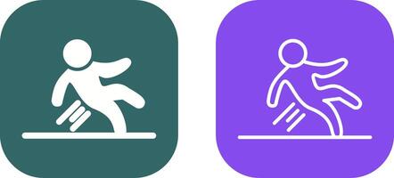 Danger of Slipping Vector Icon