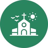 diseño de icono creativo de iglesia vector