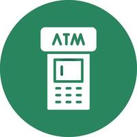 ATM Machine Creative Icon Design vector