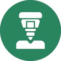 Drilling Machine Creative Icon Design vector