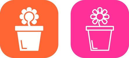 Flower Pot Vector Icon