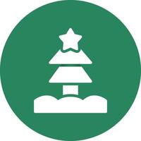 Christmas Tree Creative Icon Design vector