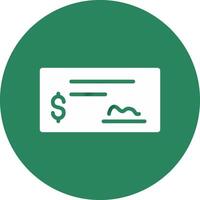 Bank Check Creative Icon Design vector