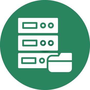 diseño de icono creativo de base de datos vector