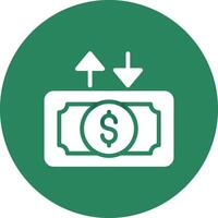 Cash Flow Creative Icon Design vector