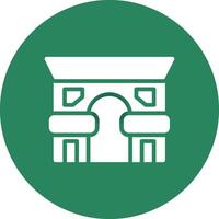 Arc De Triomphe Creative Icon Design vector