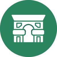 diseño de icono creativo de arc de triomphe vector