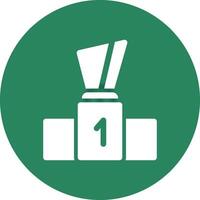 Podium Creative Icon Design vector