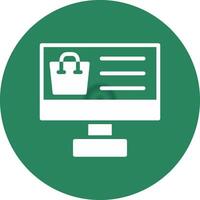 Online Shopping Creative Icon Design vector