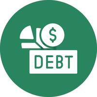 Debt Creative Icon Design vector