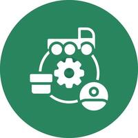 Supply Chain Creative Icon Design vector