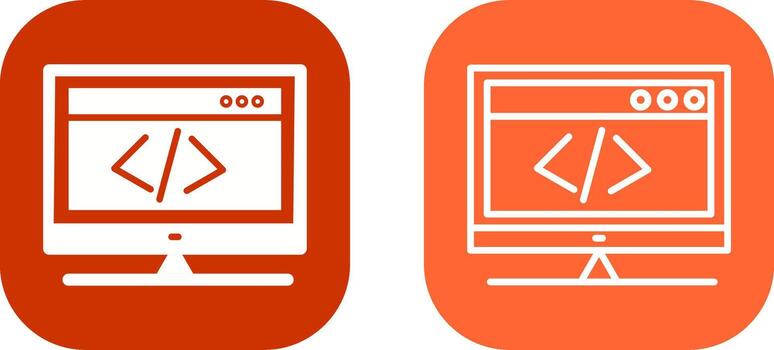 HTML Coding Vector Icon