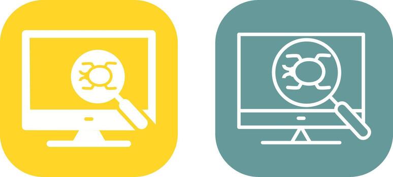 icono de vector de depuración