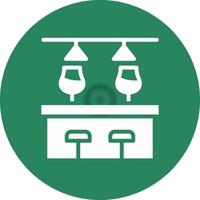 Bar Counter Creative Icon Design vector