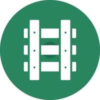 Train Tracks Creative Icon Design vector