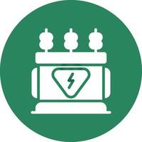 Power Transformer Creative Icon Design vector