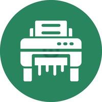 Paper Shredder Creative Icon Design vector