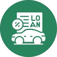 Car Loan Creative Icon Design vector