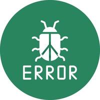 diseño de icono creativo de error vector