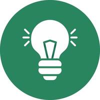 Light Bulb Creative Icon Design vector