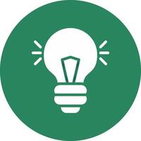 Light Bulb Creative Icon Design vector