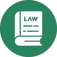 Law Book Creative Icon Design vector