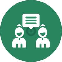 Discuss Creative Icon Design vector