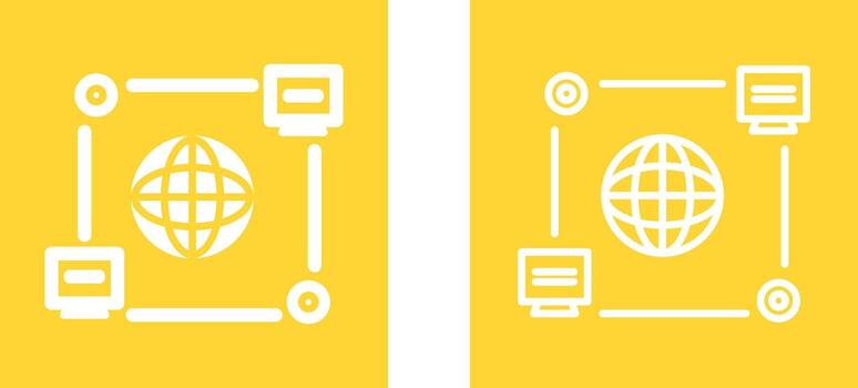 computadora conexión vector icono