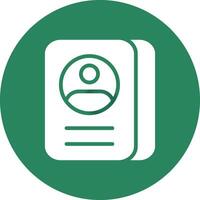 Glyph Circle Gradient Design vector
