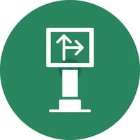 Traffic Sign Creative Icon Design vector